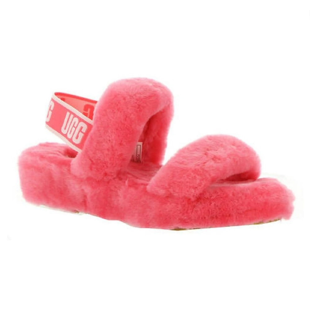 UGG Oh Yeah Coral Pink Slipper size 6